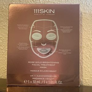 Rose gold brightening facial treatment mask